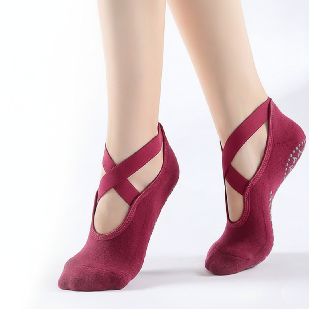 Anti Slip Strap Yoga Socks for Women's Elite Performance & Style